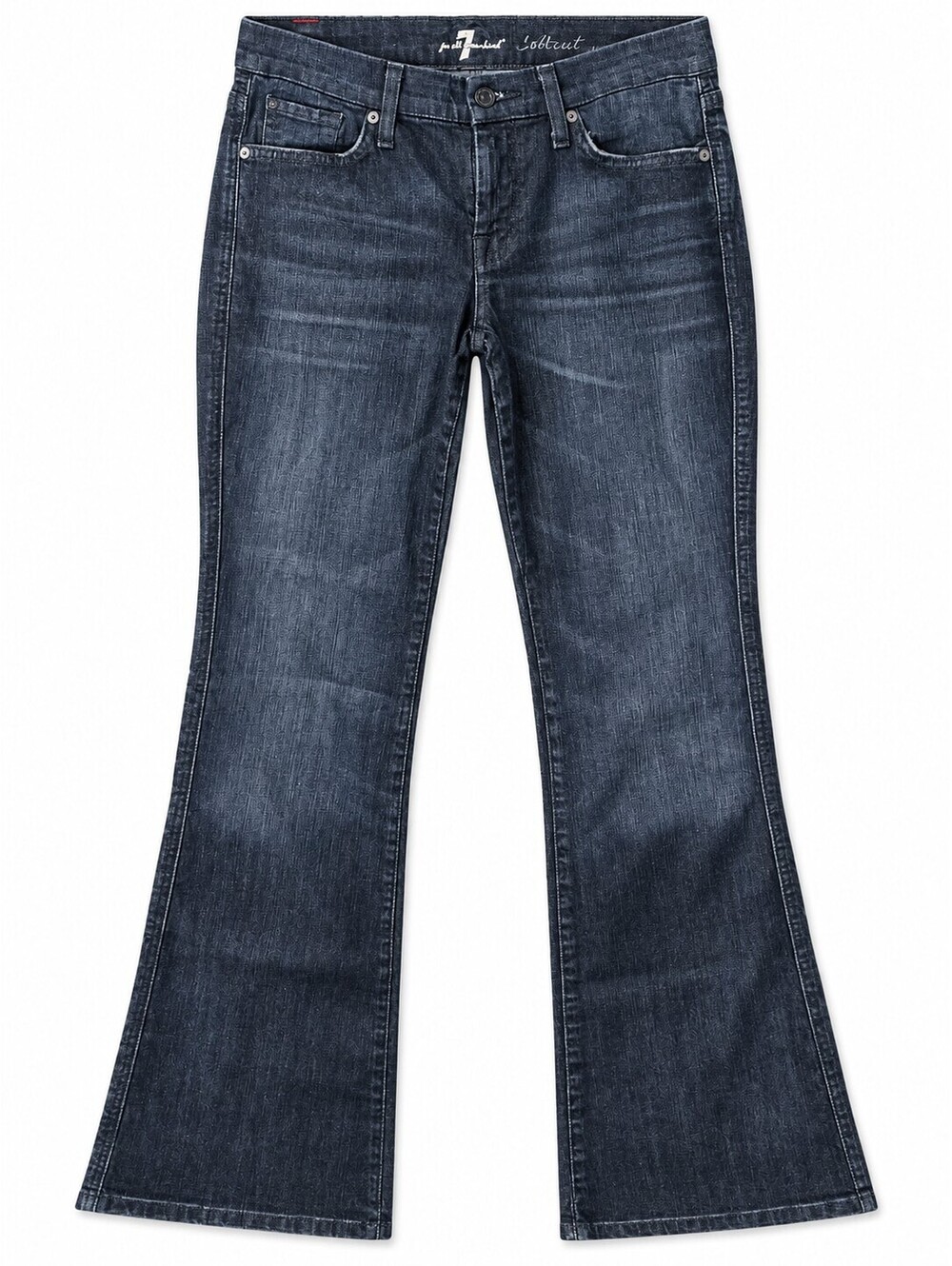 7 For All Mankind Bootcut Jeans Womens 29 Dark Wash Stretch Flare Denim Y2K
